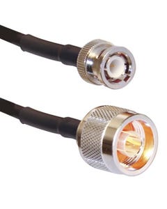 1 Ft Jumper Cable - N Male to BNC Male Connectors
